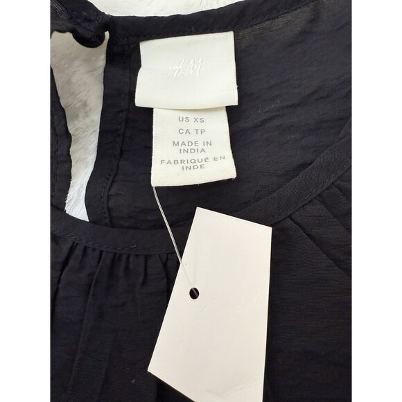 NEW H&M Black Dress Size X Small (0-2) - Picture 5 of 15